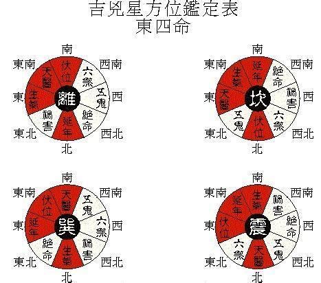 東四命對照表|八宅派風水 東西四命如何算？ 